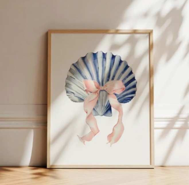 Seashell Coquette Wall Art 0