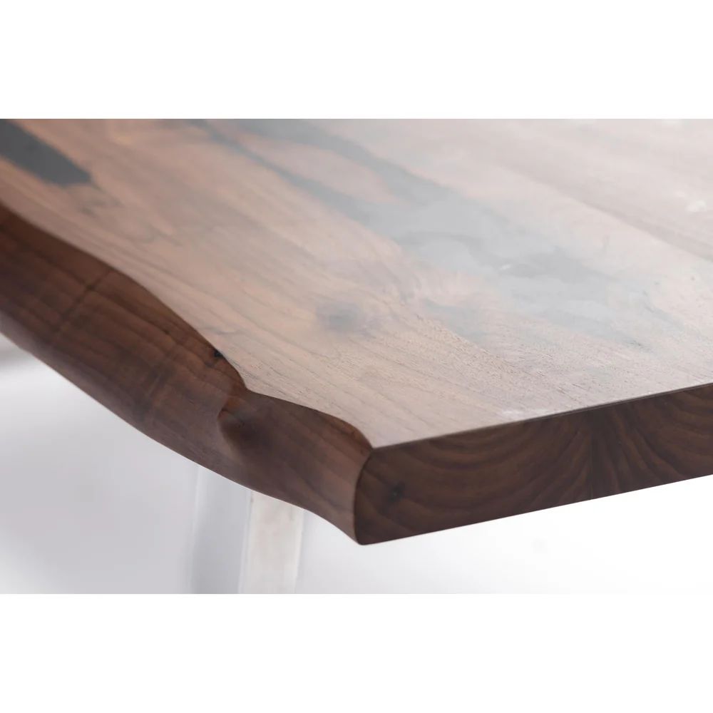 Nuk Coffee Table - Solid Live Edge Wood Top - Sturdy Legs 4