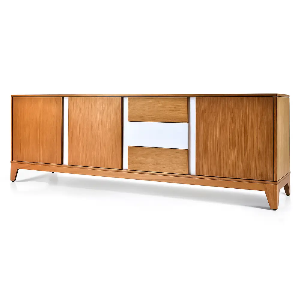 Hue Buffet | Minimal Wood Veneer Sideboard 0
