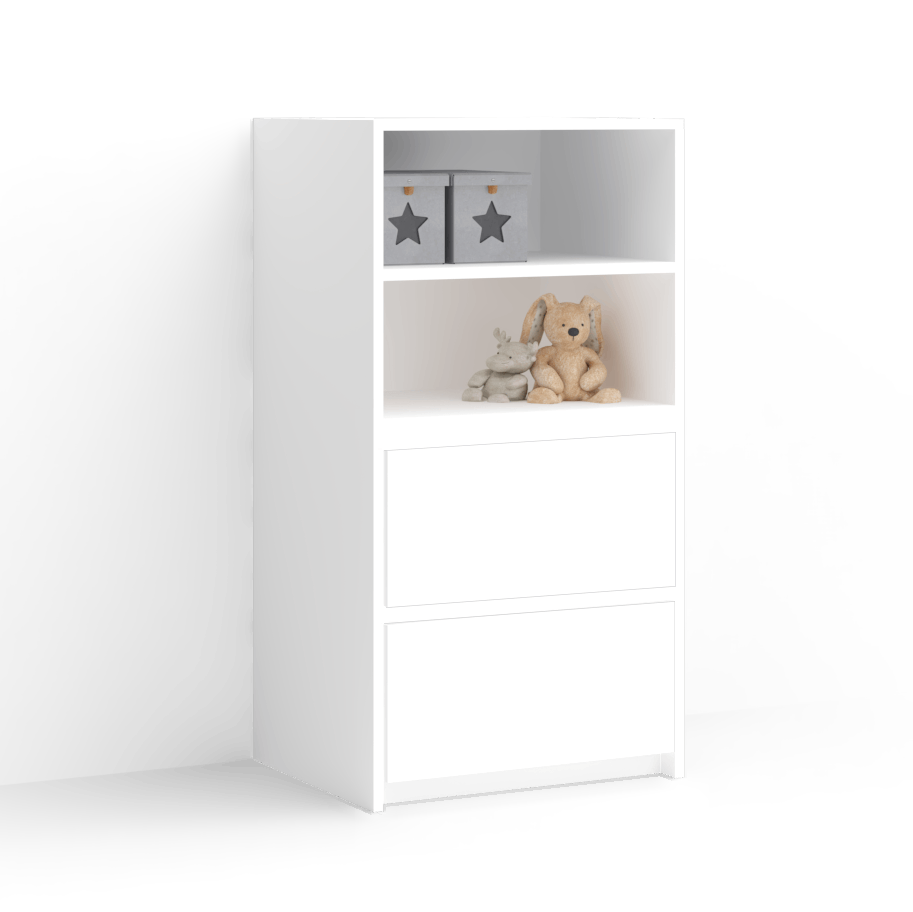 Meda Chest of Drawers With 2 Open Shelves 11