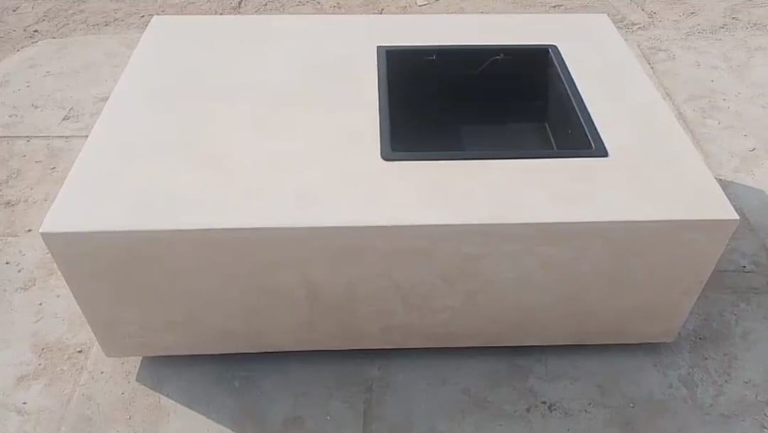 Concrete Fire Pit Coffee Table 5