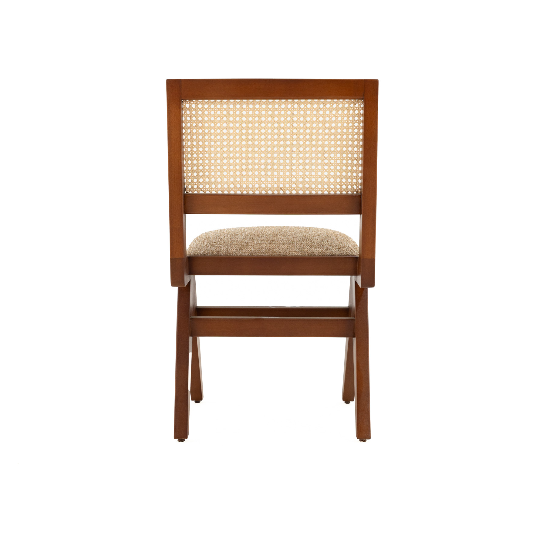 Mitzi Upholstered Cane Back Dining Chair 3