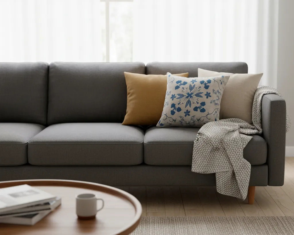 Blue Blossom Cushion 1