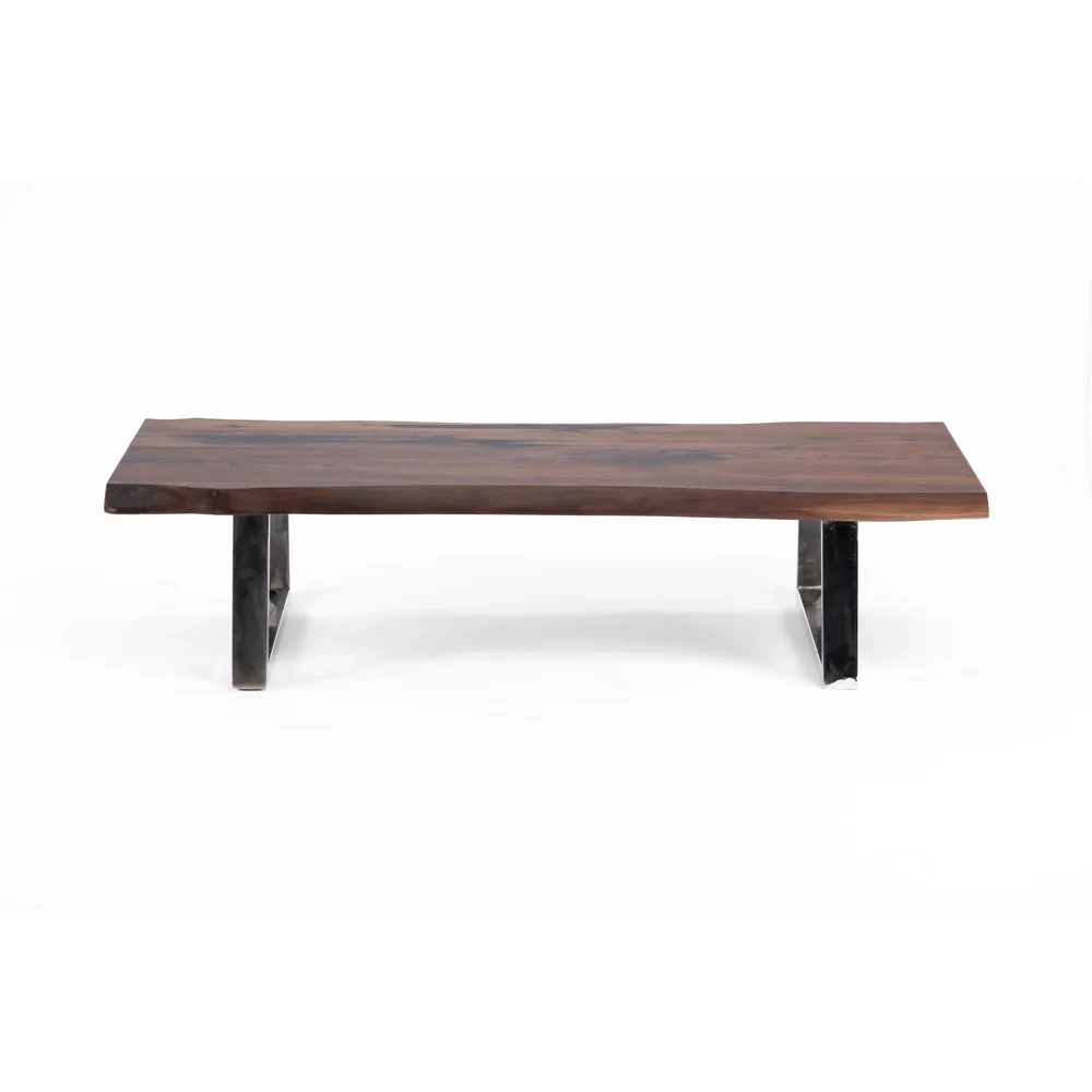 Nuk Coffee Table - Solid Live Edge Wood Top - Sturdy Legs 0