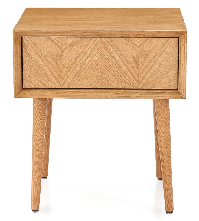 Night Table with Slanted Legs & 1 Drawer 0