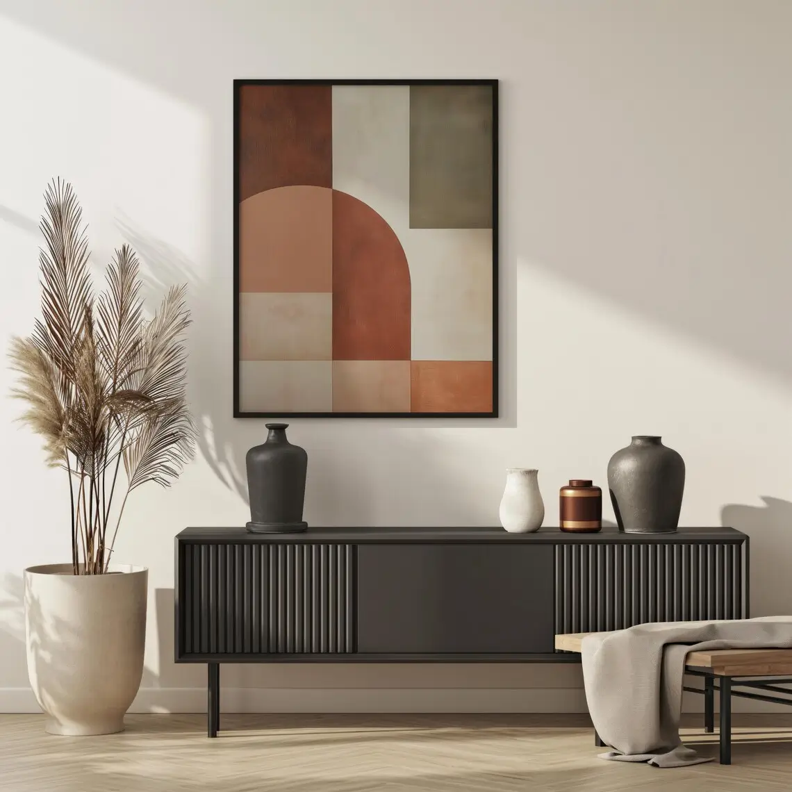 Abstract Minimalist  Wall Art - Modern Shapes and Colors 1