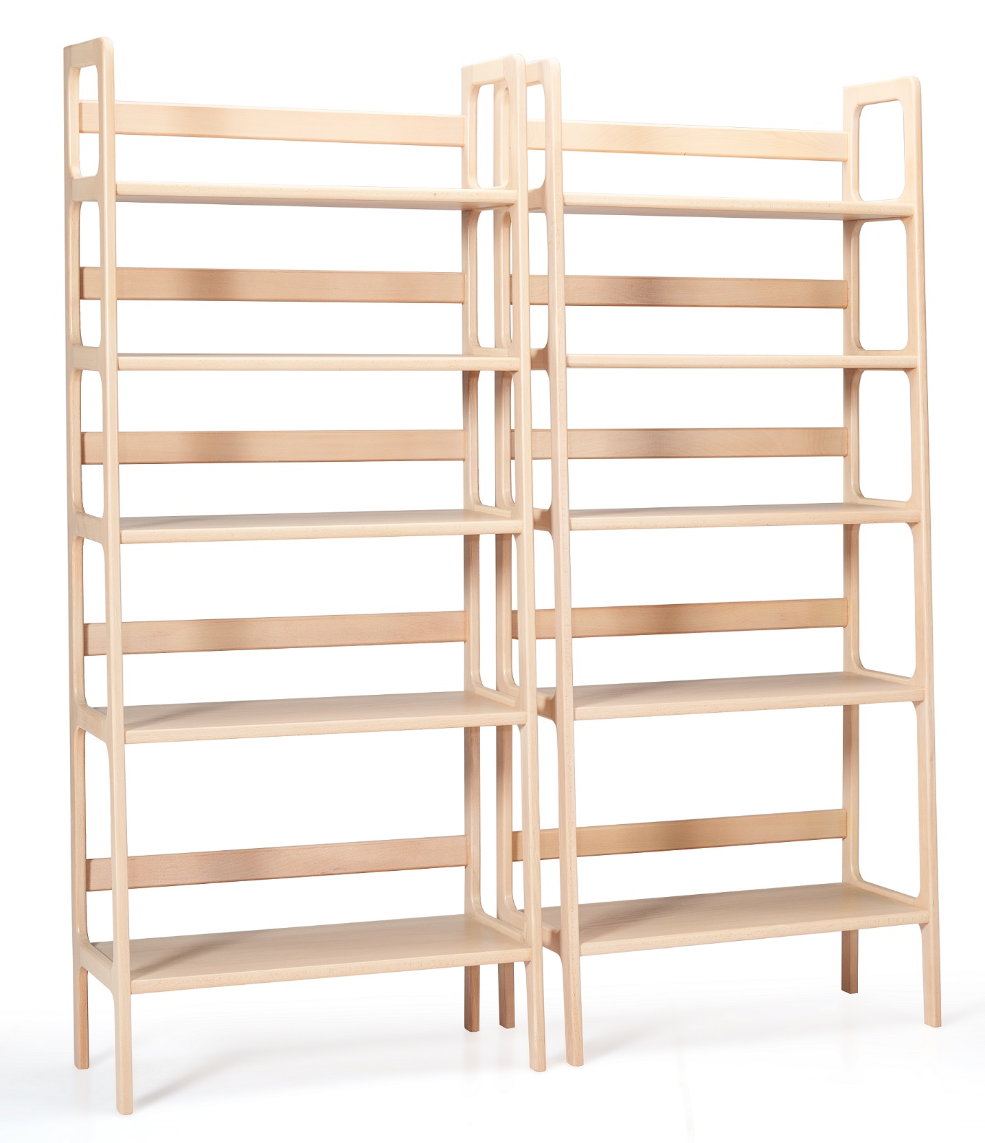 Wooden Open Shelving Unit - 5 Shelves - All Wooden 4