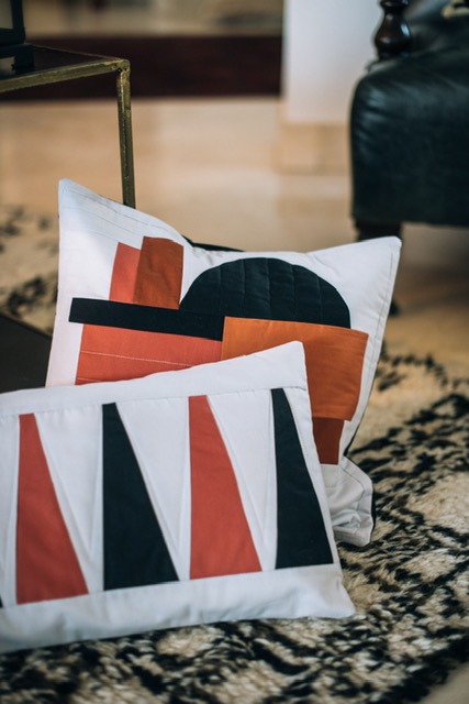 Abstract Terracotta & Black  0