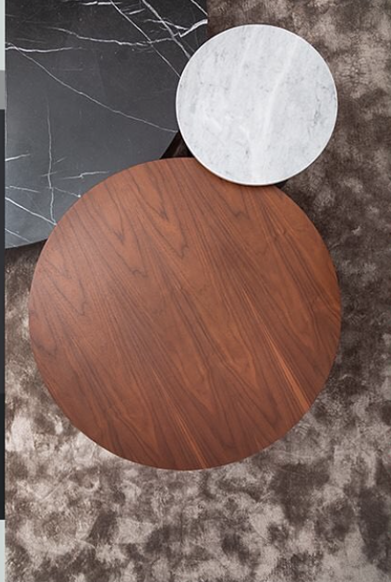 Bogart Coffee Table Set Of 3 -  Wood - Marble - Tops 1