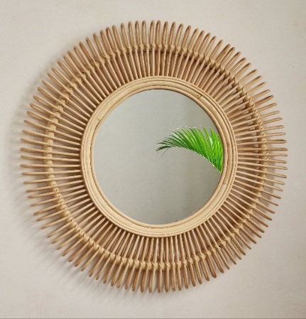 Aida Decorative Wall Mirror – Eco-Friendly Design - 90 cm 0