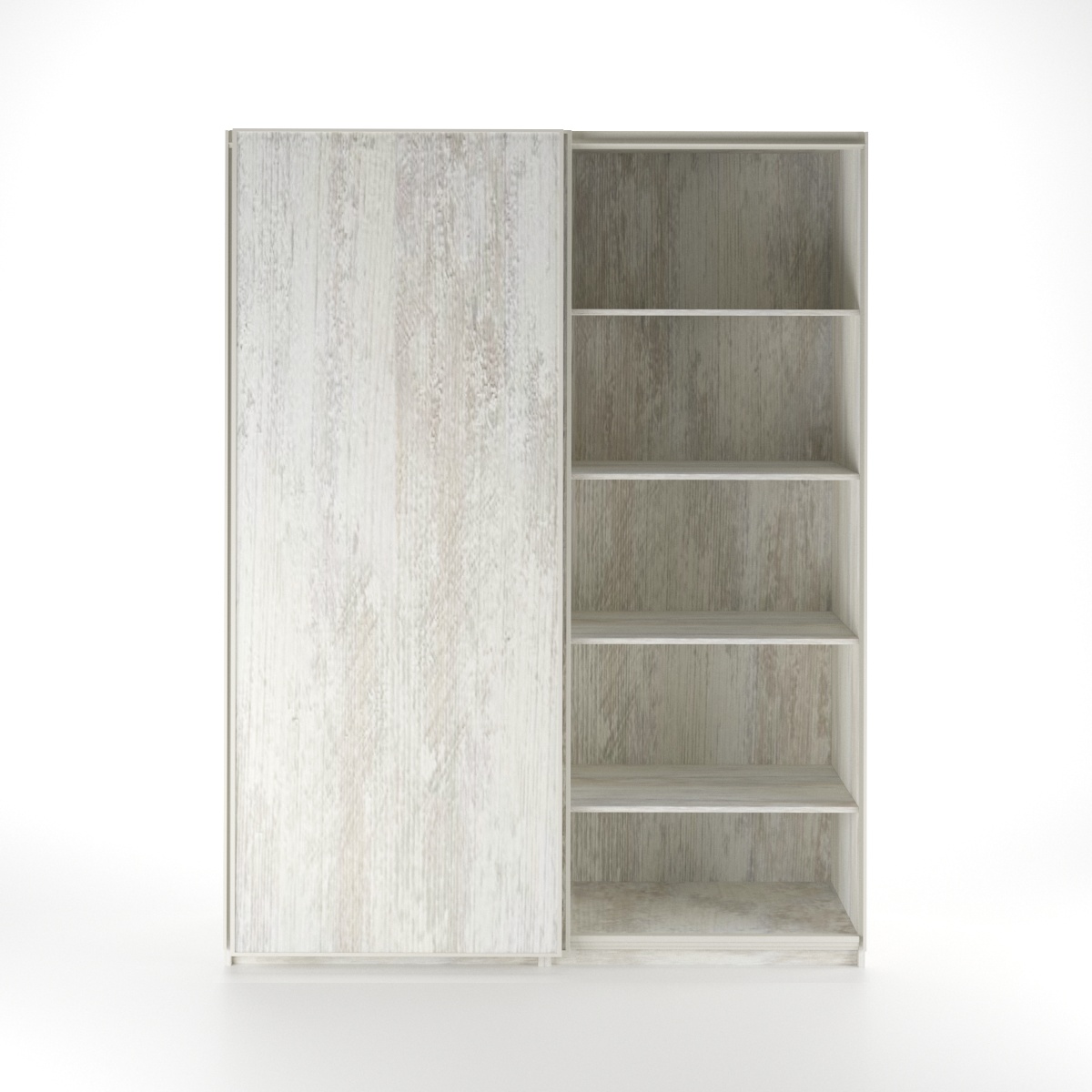 Elegant Oak Veneer Wardrobe With Sliding Doors - 220 cm 6