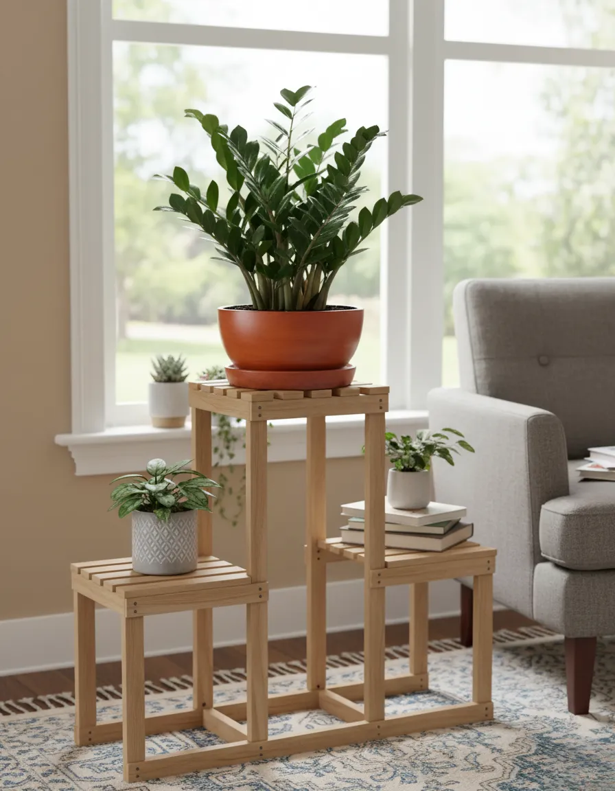 Decorative Plant Pot With Plate 1