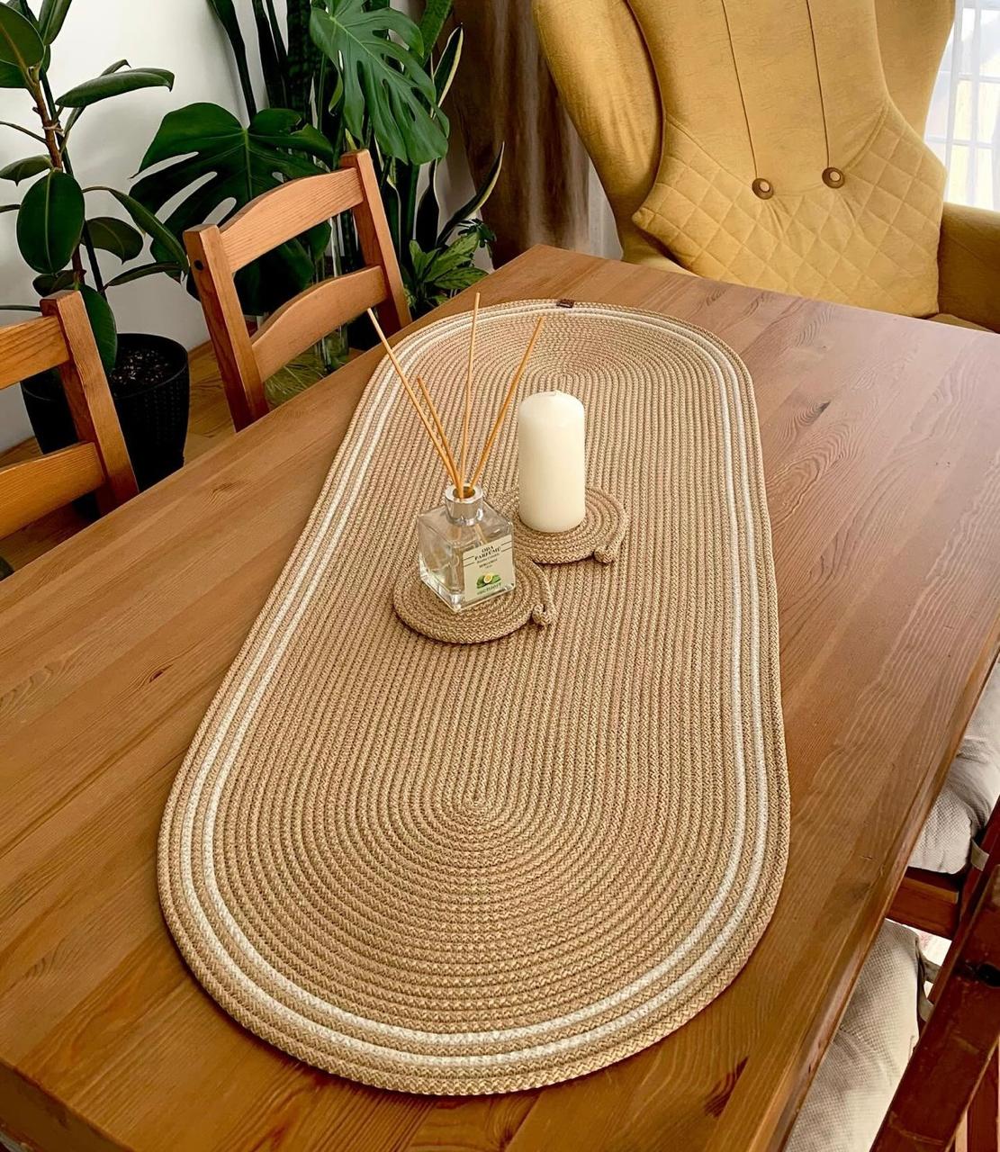 Handmade Woven Table Runner 110cm 0