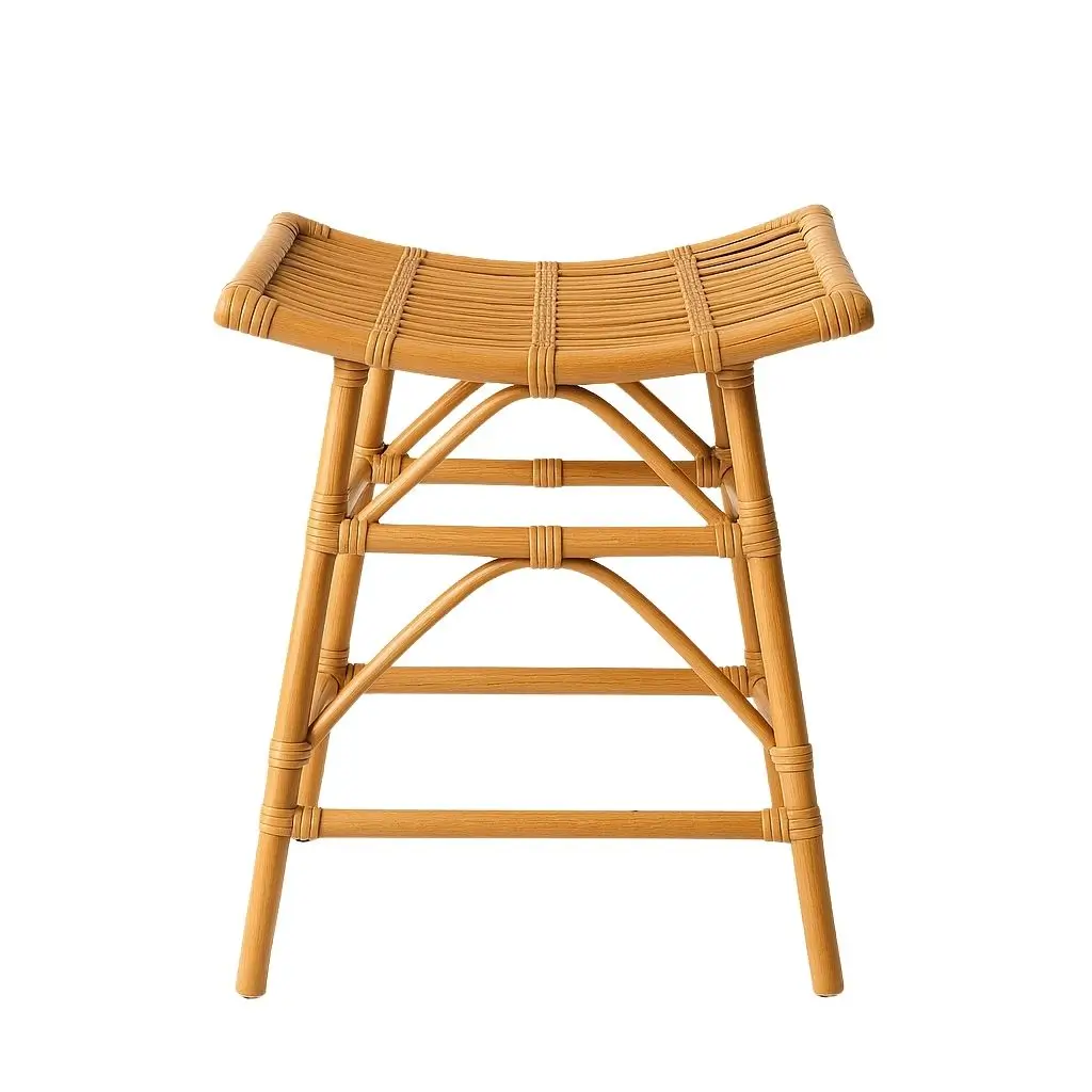 Berry Rustic Bamboo Bar Stool With Natural Finish 0