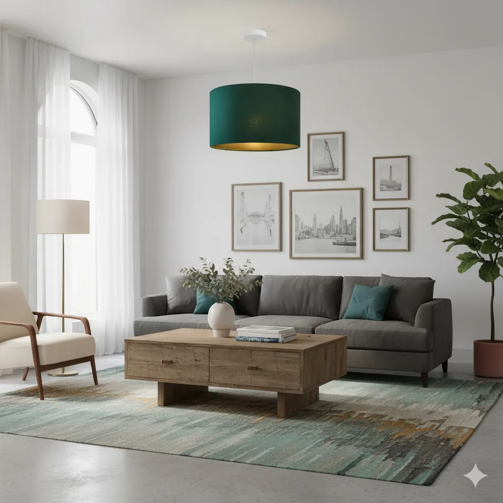 Ellen Modern Ceiling Lamp Turquoise - YLM031 1