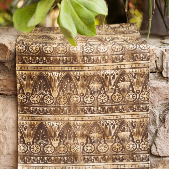 Golden Lotus table runner 0