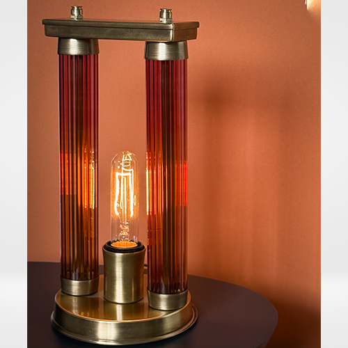 Aura Table Lamp - Brass & Gradient Glass 1