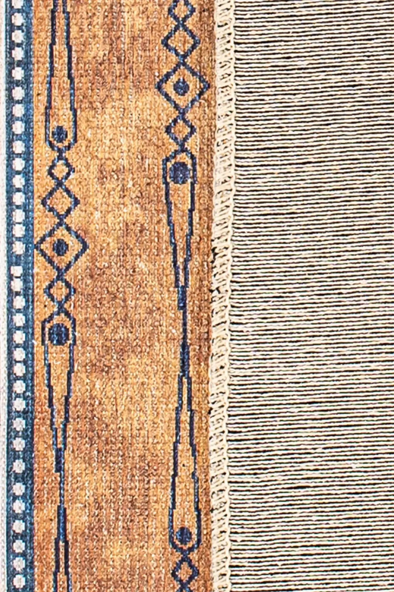 Badawi Digital Woven Rug Blue 1