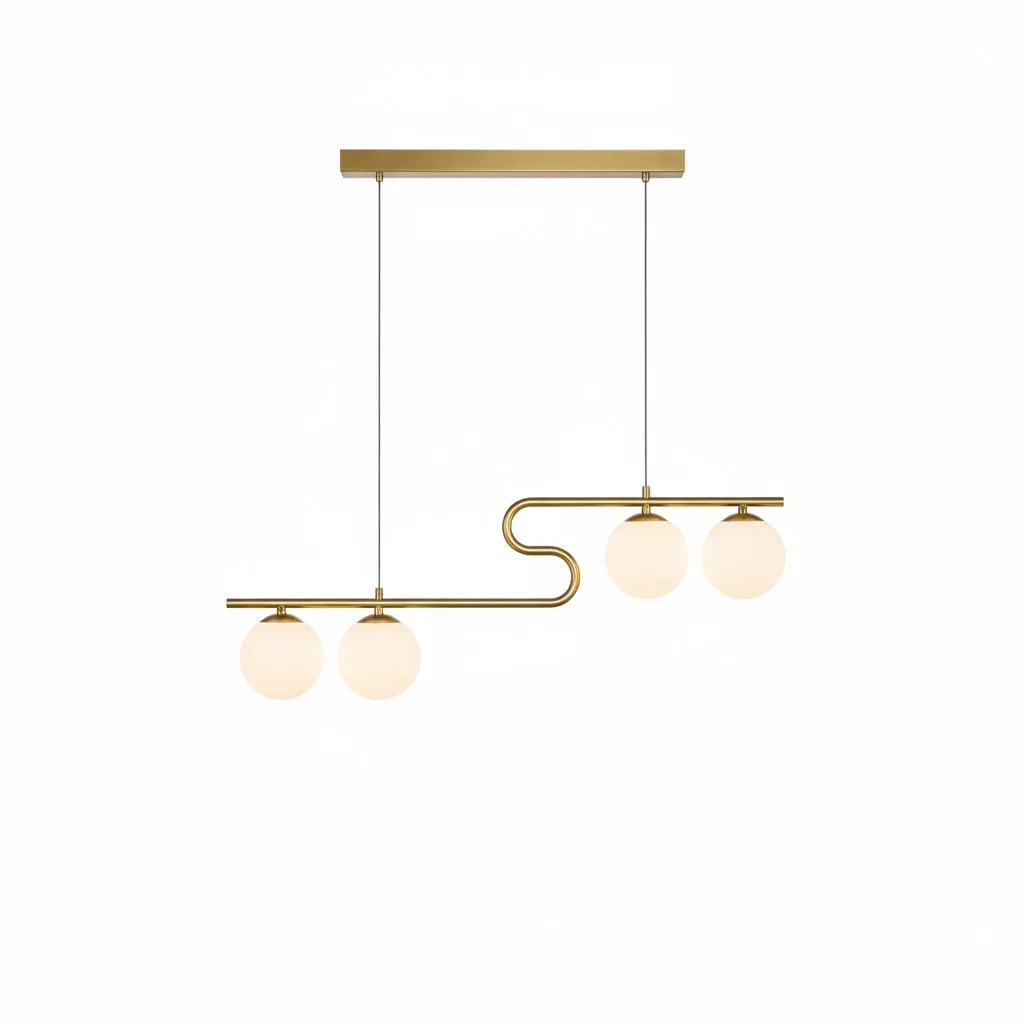 Gold and White Ceiling Lamp - YL774 0