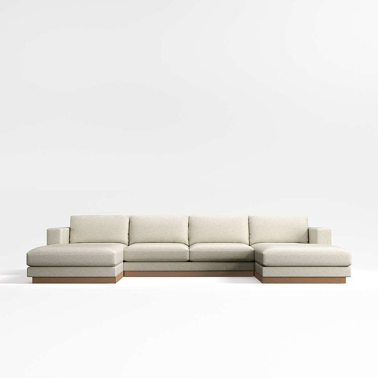 Ashby U-Shaped Sofa With Red Beech Wood Base and High-Density Upholstery 0