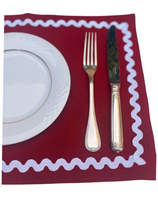 Gold zigzag placemat 5