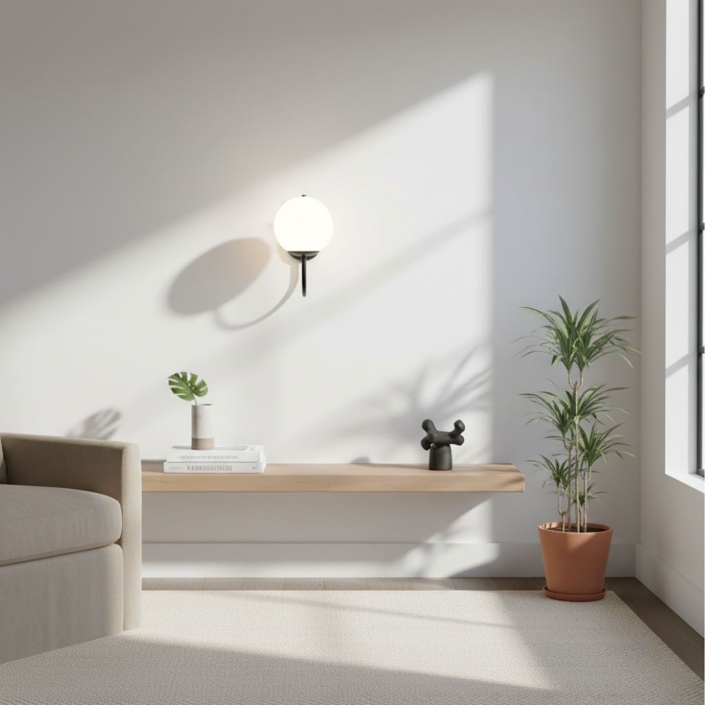 Black Globe Wall Lamp wall m-104 1