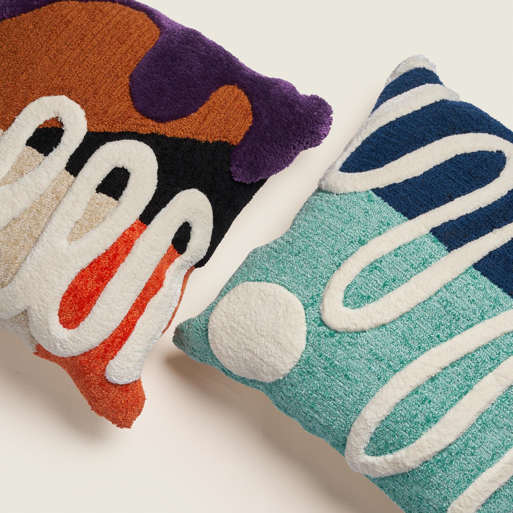 Doodle - Tufted Wool Cushion 2