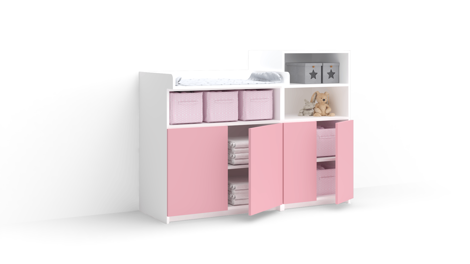 Meda Convertible Changing table (Hinged doors) 4