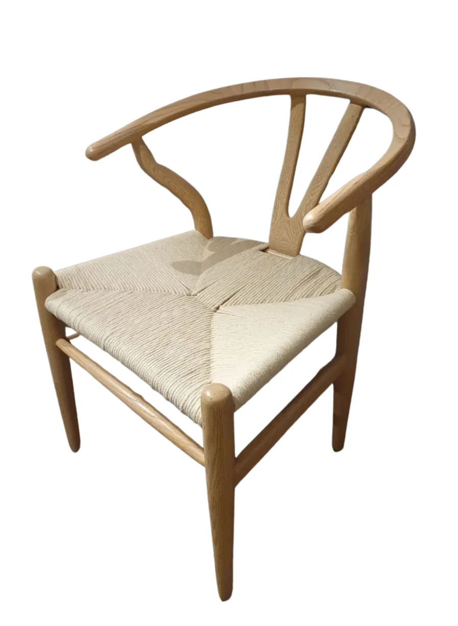 Dining Chair With Beech Wood And Ropes Seat 0