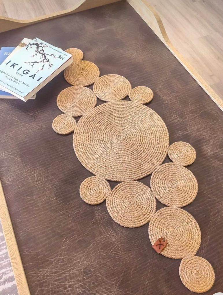 Handmade Woven Jute Table Runner 110cm 0