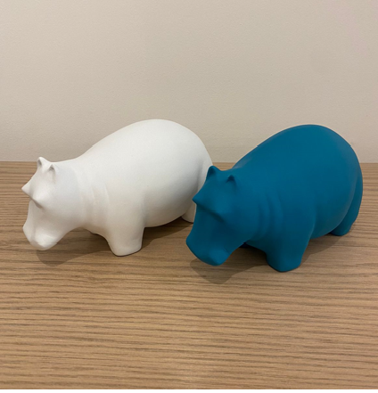 Little Happy Hippo ( Blue or white ) 0