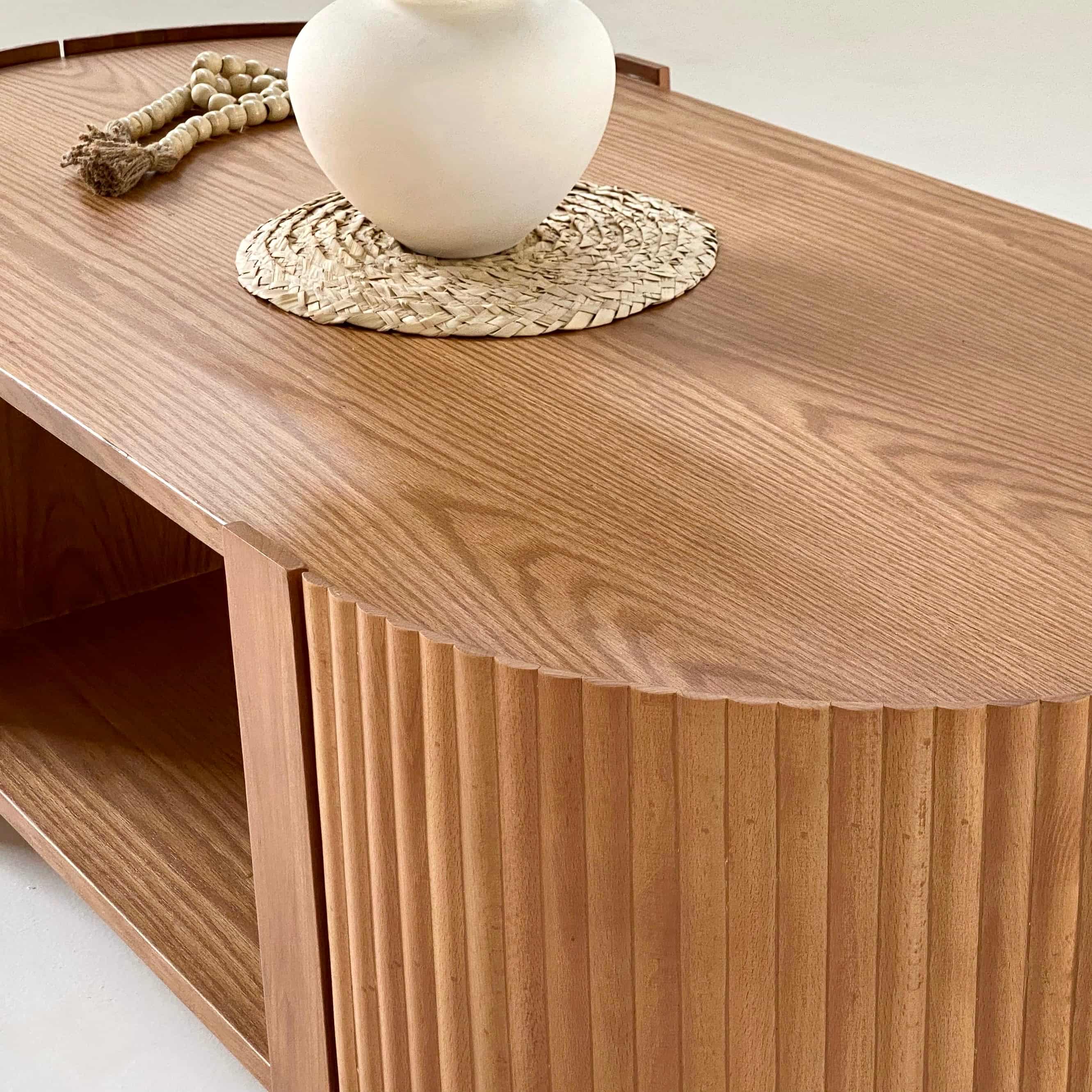 Fluted Door Table 4