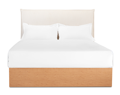 Petra Bed Upholstered Headboard and Wooden Frame 1