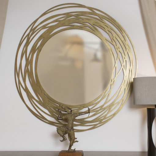 Circa Hand-Polished Patina Mirror 0