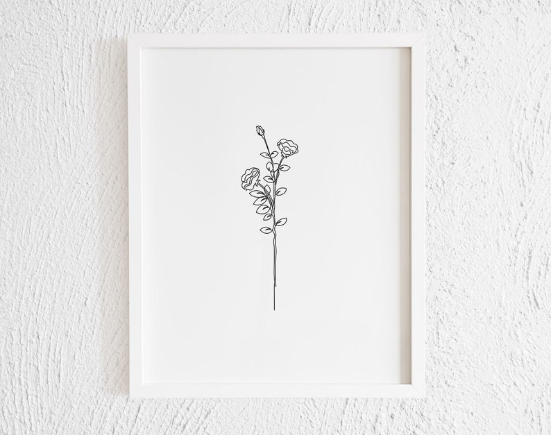 Flower Stem Art Print. 0