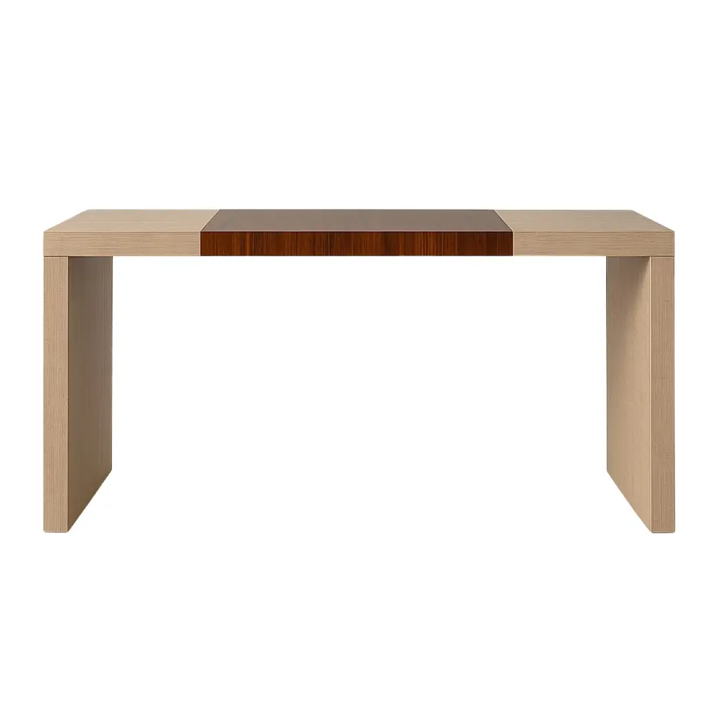 Geo Console | Natural Veneer Contrast Finish 0