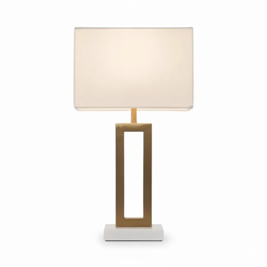 Gold And White Table Lamp - YL1092 0