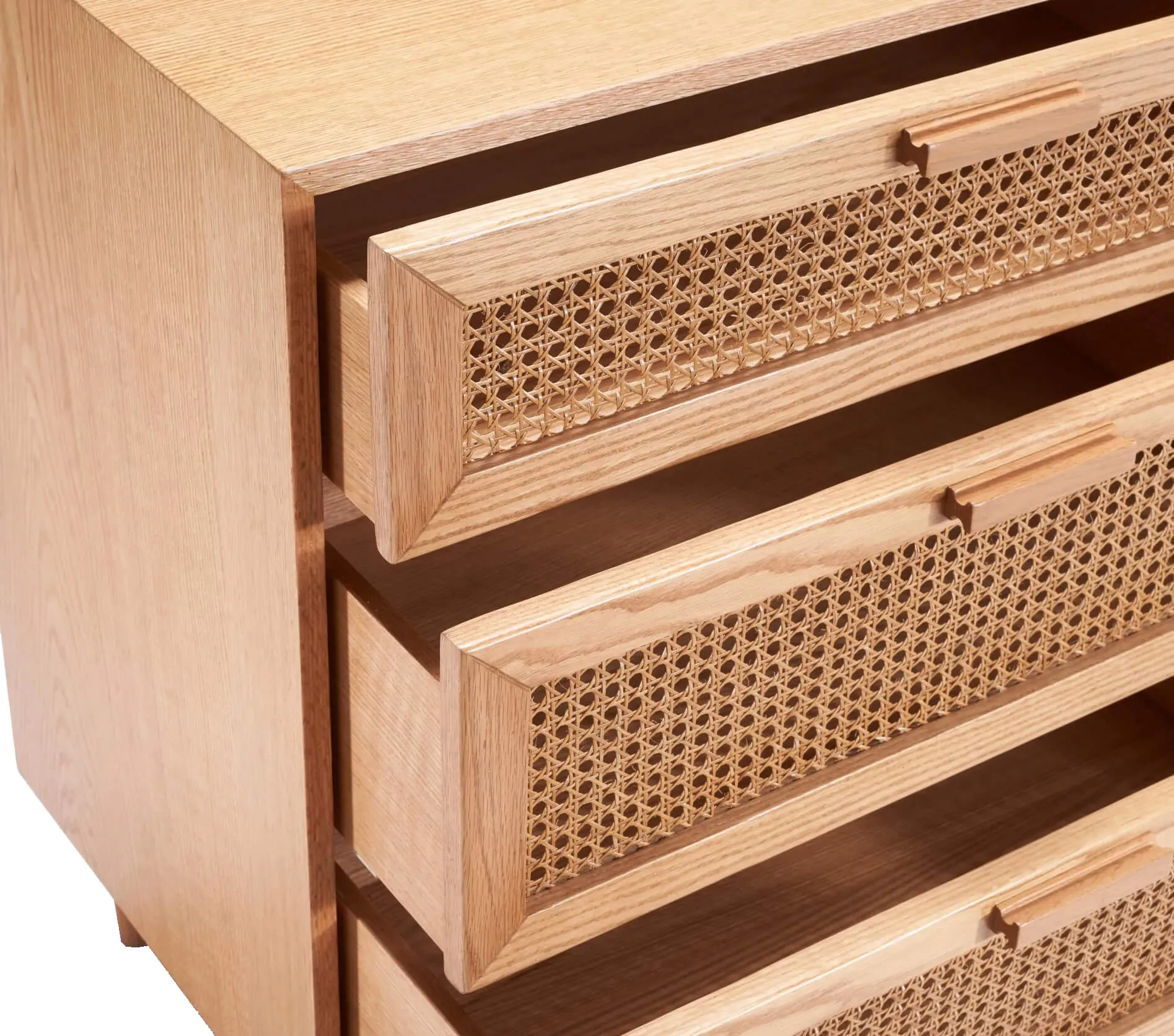 Sidra Cane Chest of Drawers With 6 Spacious Drawers 2