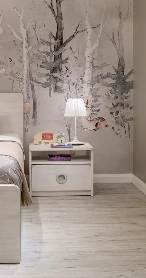 Big Nightstand - White Color - 1 Drawer & 1 shelf 0