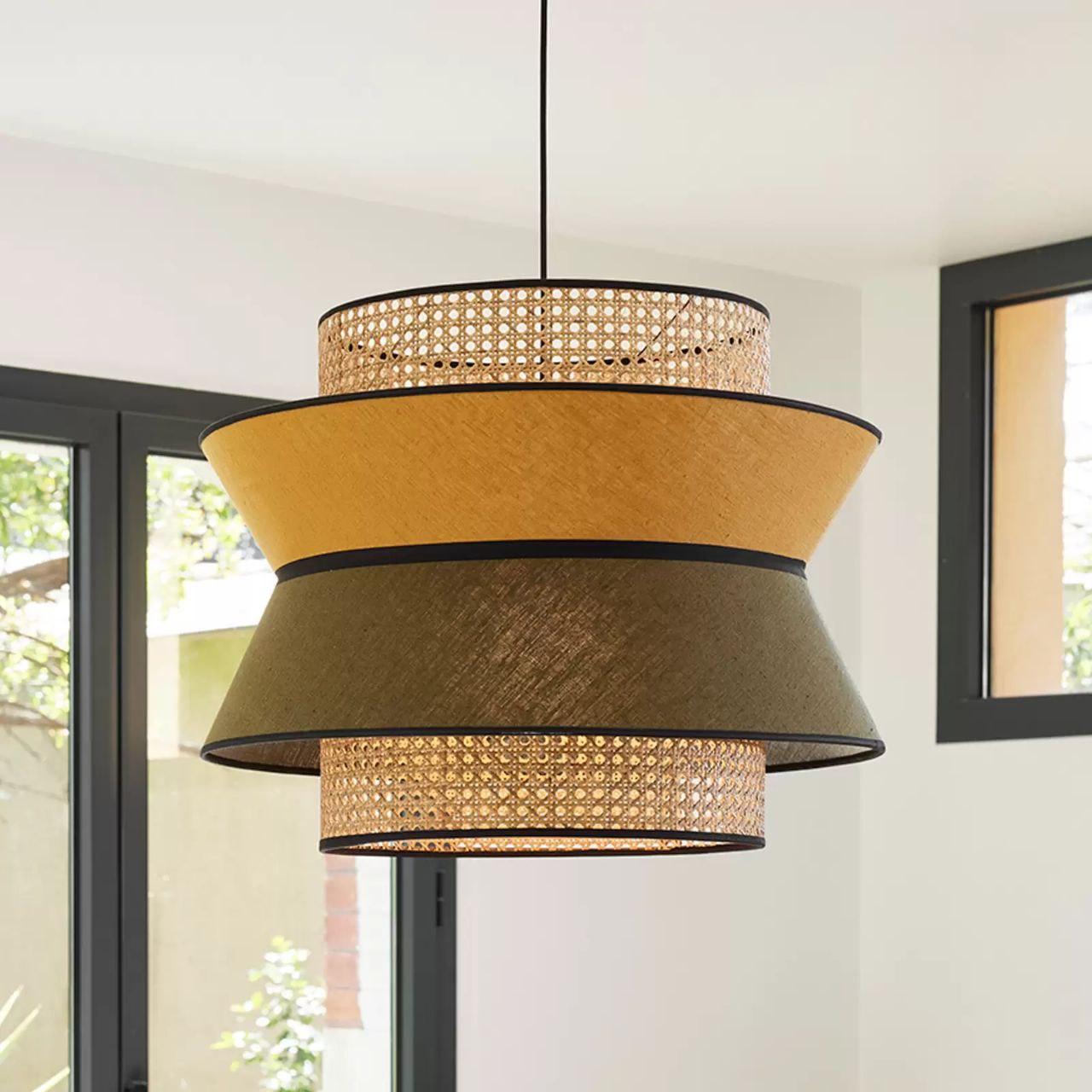 boho rattan pendant lamp ARK21 0