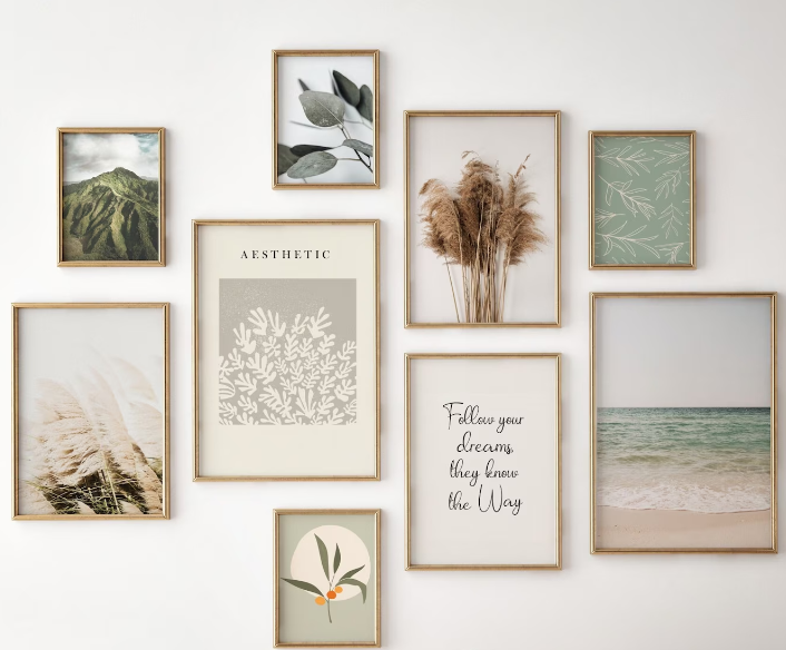 Boho Gallery Wall Set of 9 prints 0