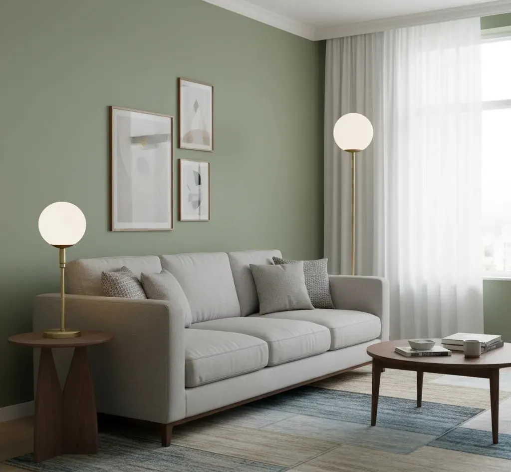 Hollie Floor Lamp and Table Lamp  Set - 2 pieces - Gold - YL.BUN.3 1