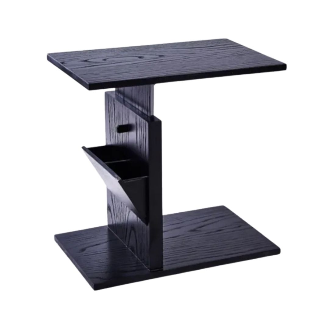 Level-up Black Oak Table With 5 Adjustable Height Levels 0