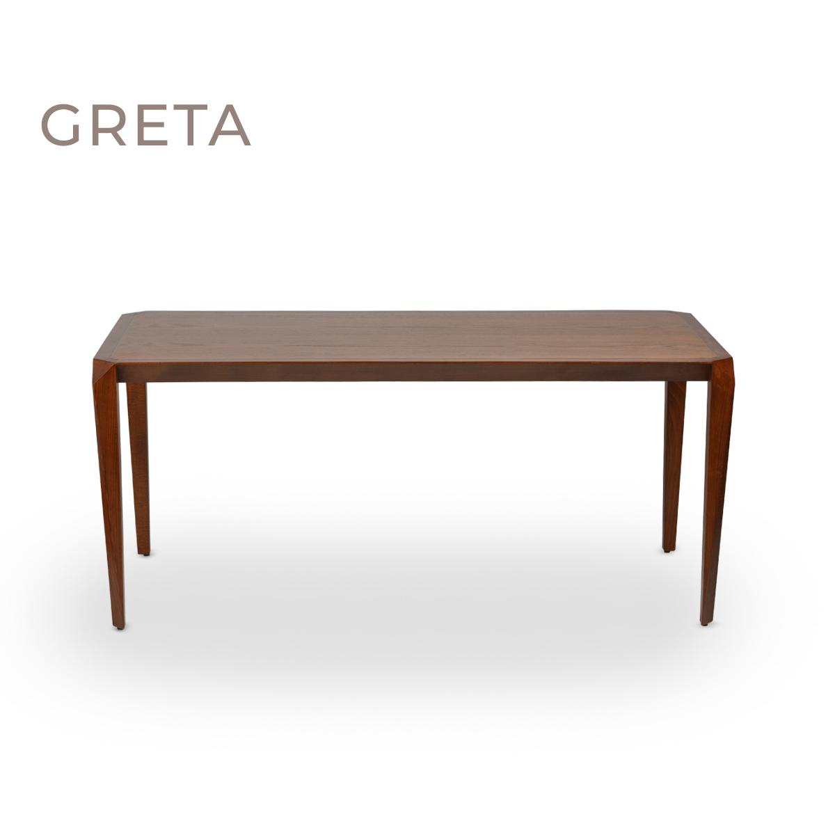 Greta Rectangular Dining Table With Oak Top 0