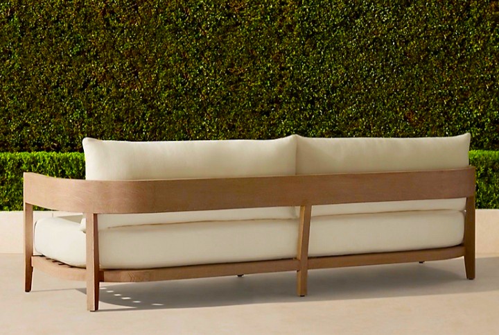 Curve Sofa - Swedish Wood - Waterproof Fabric 1