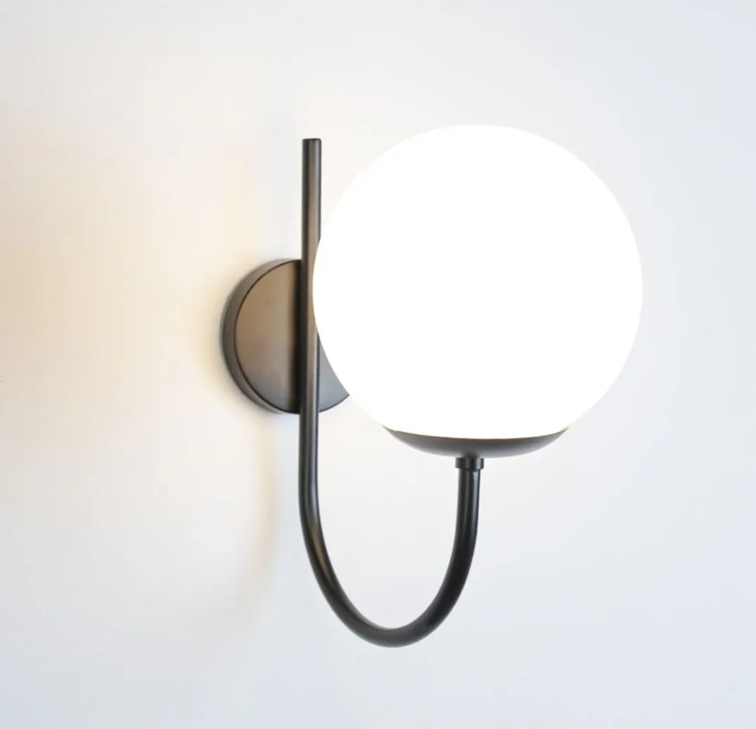 Black Globe Wall Lamp wall m-104 0