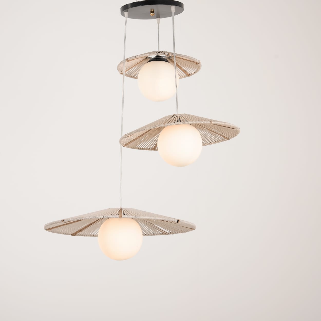 boho Ceiling Lamp- makramya 0