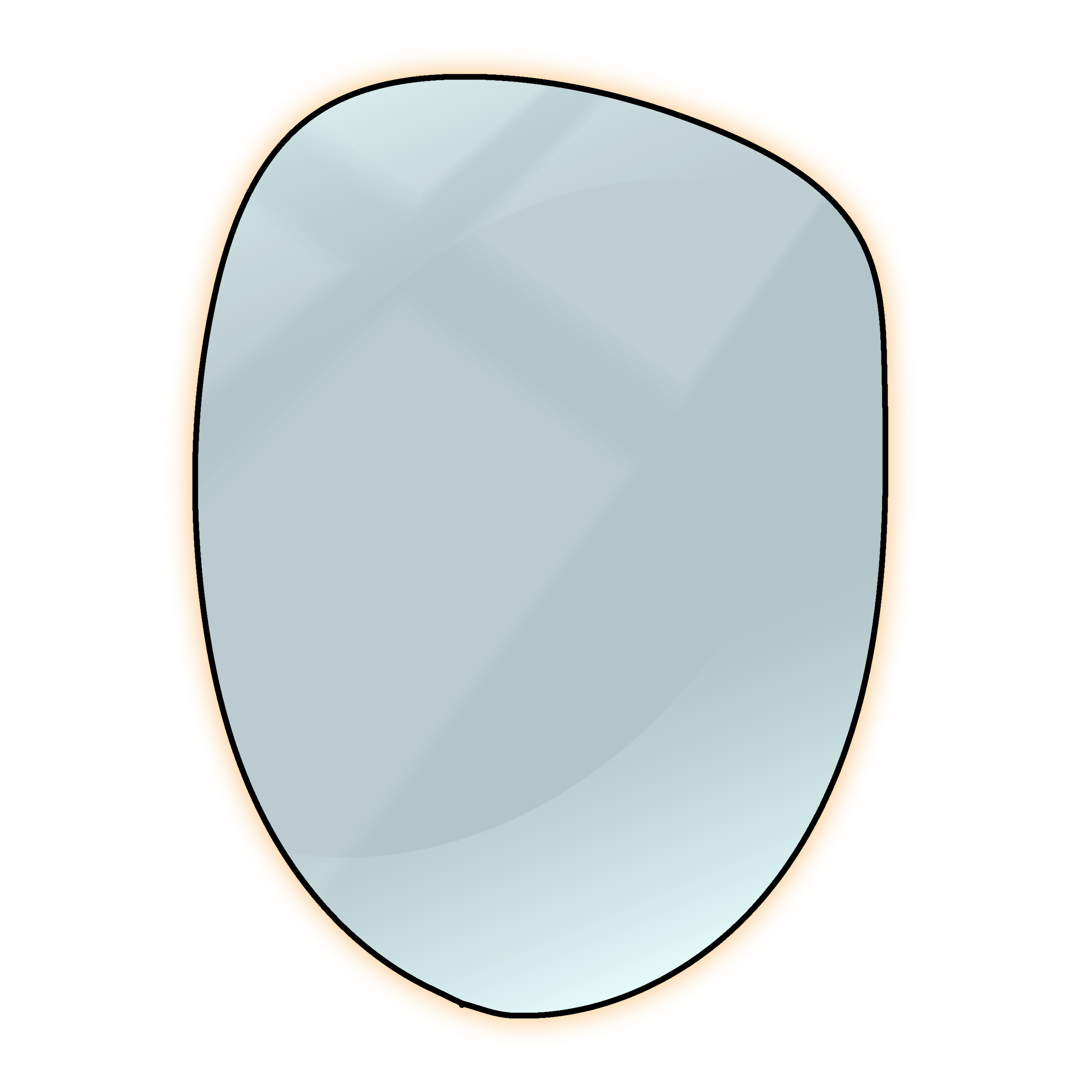 Cait Curved Edge Decorative Mirror 1