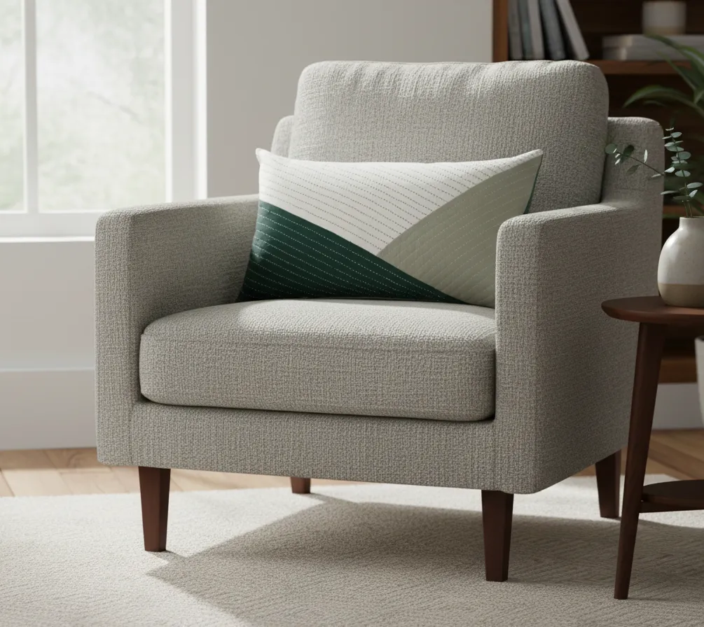 Fayoum Fields Cushion- Green 1