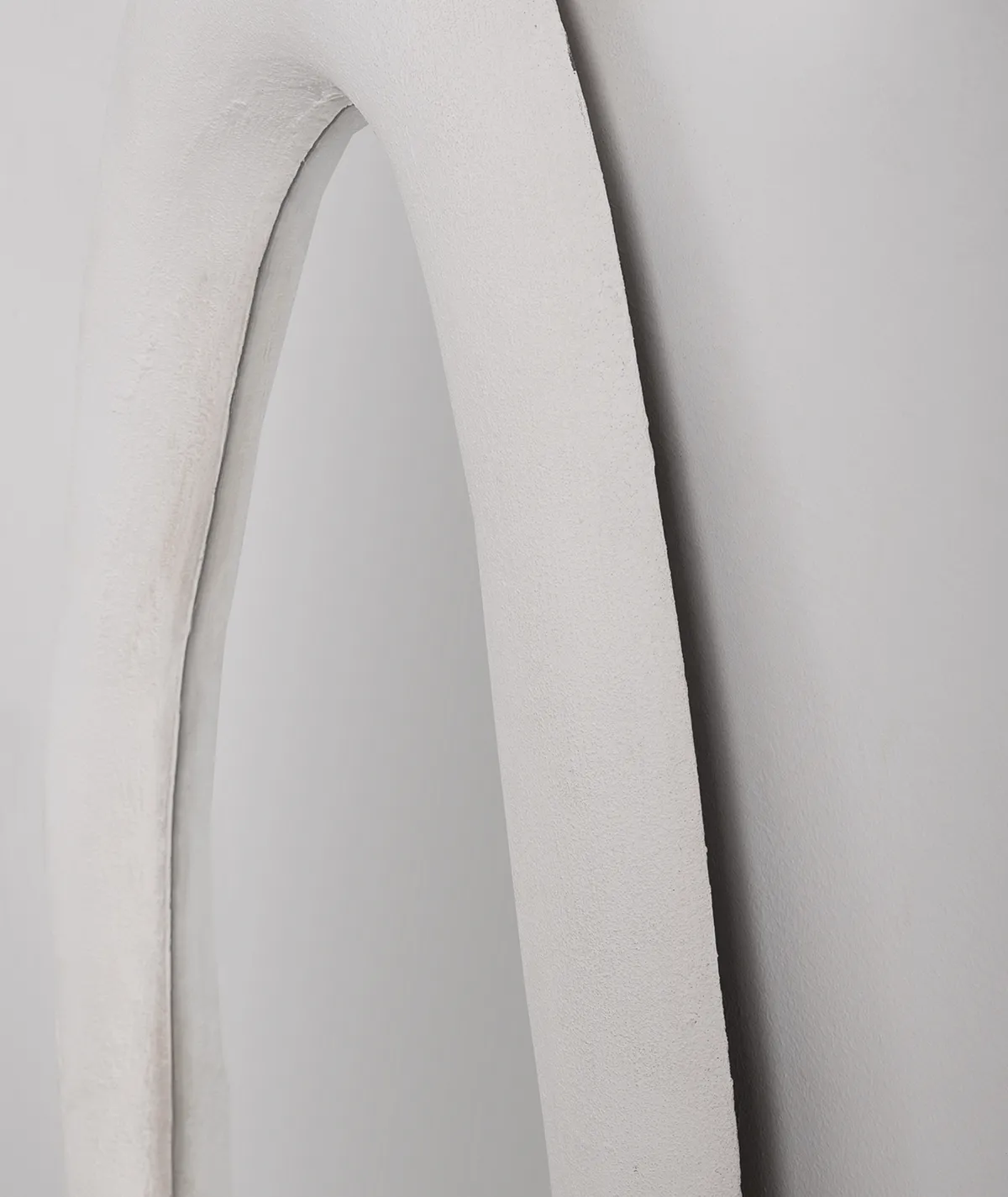 White Modern Wall Mirror - Bold Design 1